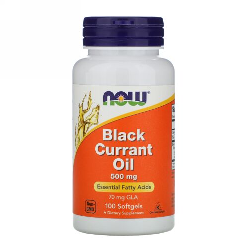 Now Foods, ブラック カラント オイル, 500 mg, 100 ソフトカプセル