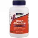 Now Foods, ブレインアテンション、ナチュラルチョコレート風味、60チュワブル錠
