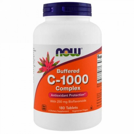 Now Foods, C-1000、Buffered C、180タブレット