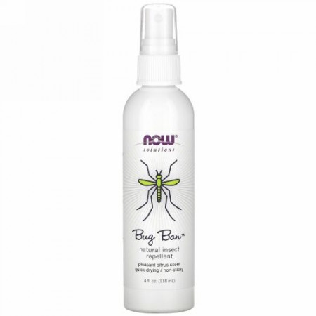 Now Foods, バグバン, ナチュラル虫除け, 4 fl oz (118 ml)
