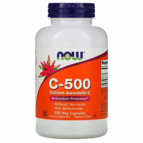 Now Foods, C-500、カルシウム・アスコルベート-C、 250 錠