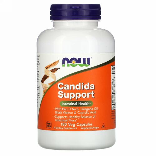 Now Foods, カンジタサポート、180ベジカプセル