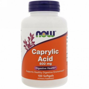 Now Foods, カプリル酸、600mg、ソフトジェル100粒