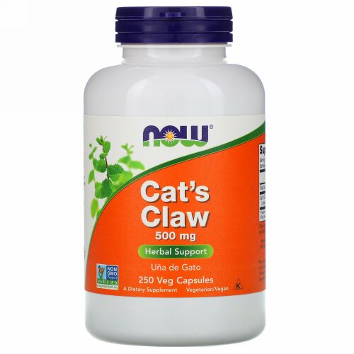 Now Foods, キャッツクロー、500mg、ベジカプセル250粒