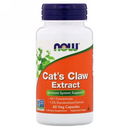 Now Foods, 猫の爪抽出液、ベジタブルカプセル 60 錠 (Discontinued Item)