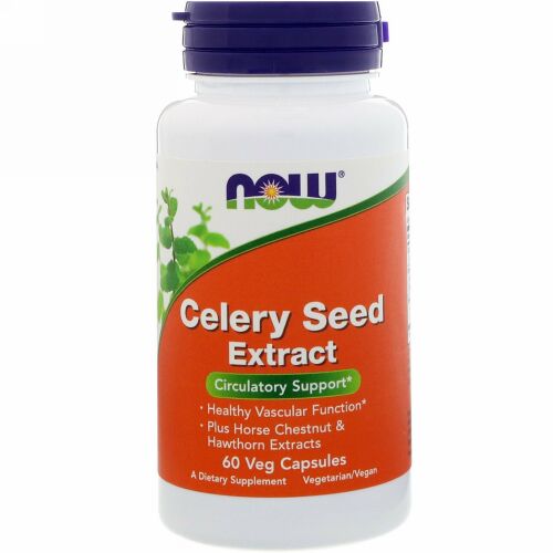 Now Foods, セロリシードエキス、60植物カプセル
