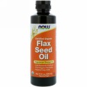 Now Foods, 認証オーガニック亜麻仁油、12 液量オンス (355 ml)