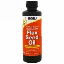Now Foods, 認定オーガニック、亜麻油、リグナンが豊富、12液量オンス (355 ml) (Discontinued Item)