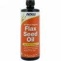 Now Foods, サーティファイドオーガニック・フラックスシードオイル、 24液量オンス (710 ml)
