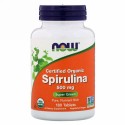 Now Foods, ナウフーズ, Certified Organic Spirulina, 500 mg, 180 Tablets (Discontinued Item)