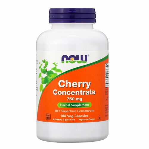 Now Foods, Cherry Concentrate, 750 mg, 180 Veg Capsules