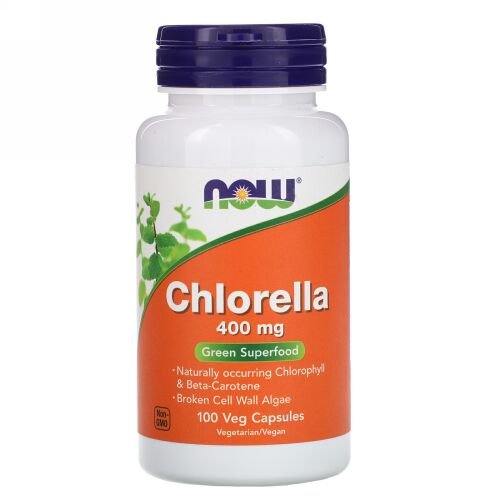 Now Foods, クロレラ、400mg、ベジカプセル100錠 (Discontinued Item)