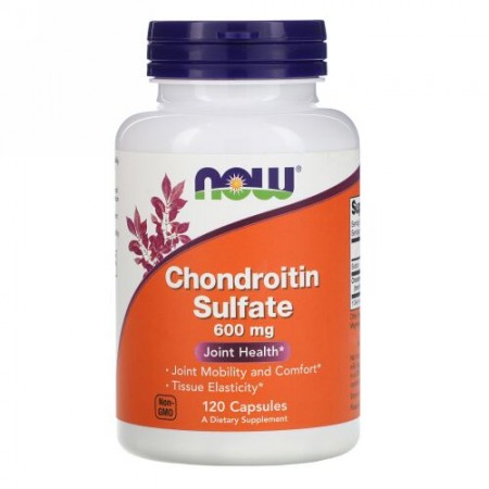 Now Foods, コンドロイチン硫酸, 600 mg, 120 カプセル