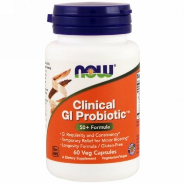 Now Foods, クリニカル GI プロバイオティック, 60 ベジタブルカプセル