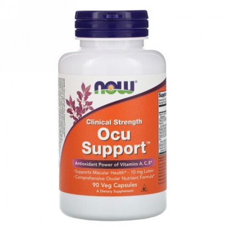 Now Foods, 臨床用量眼球サポート、ベジカプセル90錠