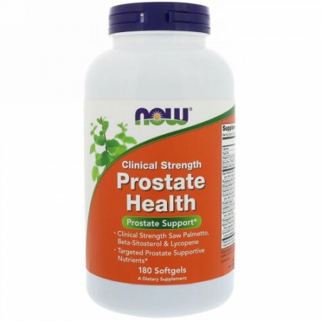Now Foods, プロステート･ヘルス(前立腺の健康)、クリニカル･ストレングス、180ソフトジェル
