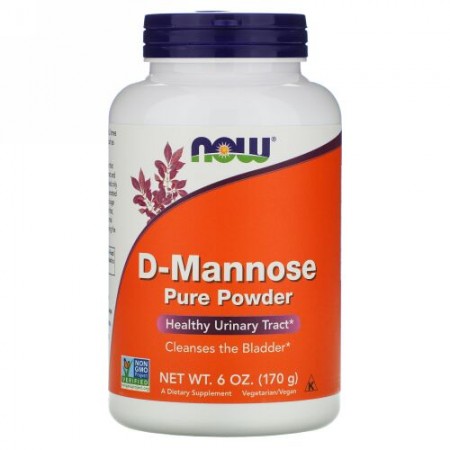 Now Foods, D-マンノース（Mannose）ピュアパウダー , 6オンス（170 g）