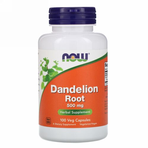 Now Foods, タンポポ根、500mg、植物性カプセル100粒
