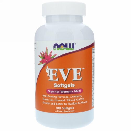 Now Foods, EVEスーペリア・レディースマルチ、180ソフトゲル