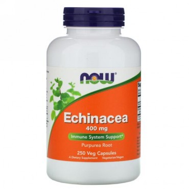 Now Foods, エキナセア、400 mg、ベジタリアンカプセル250錠