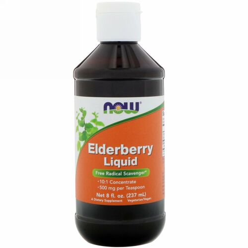 Now Foods, エルダーベリーリキッド、 8液量オンス (237 ml)