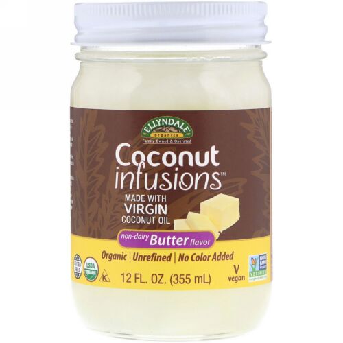 Now Foods, エリンデールナチュラル、ココナッツインフュージョン、乳成分不使用バター風味、355 ml（12 fl oz） (Discontinued Item)