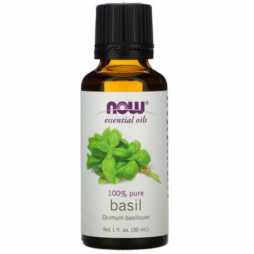 Now Foods, エッセンシャルオイルズ, バジル, 1 液量オンス (30 ml)