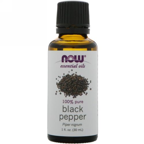 Now Foods, エッセンシャルオイル、ブラックペッパーオイル、30 ml（1 fl oz）