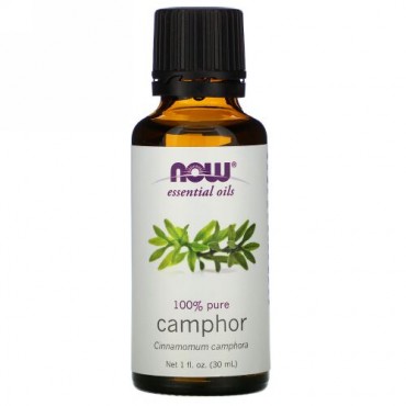 Now Foods, エッセンシャルオイル, 樟脳（しょうのう）, 1液量オンス (30 ml)