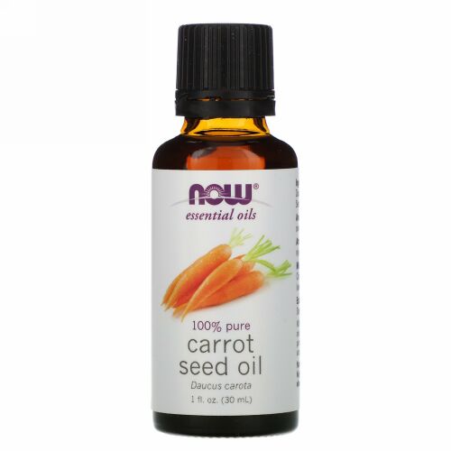 Now Foods, エッセンシャルオイル、キャロットシードオイル、1液体オンス（30ml）