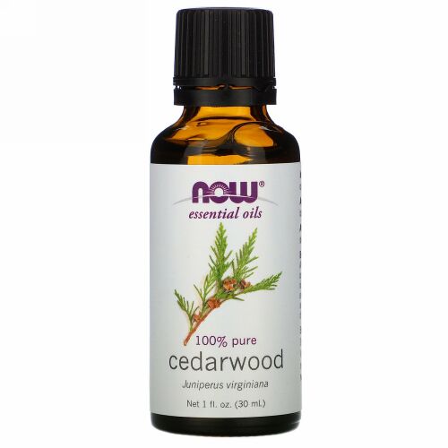 Now Foods, エッセンシャルオイル、シダーウッド、1液量オンス (30 ml)