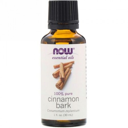 Now Foods, エッセンシャルオイル、シナモン樹皮、30ml（1fl oz）