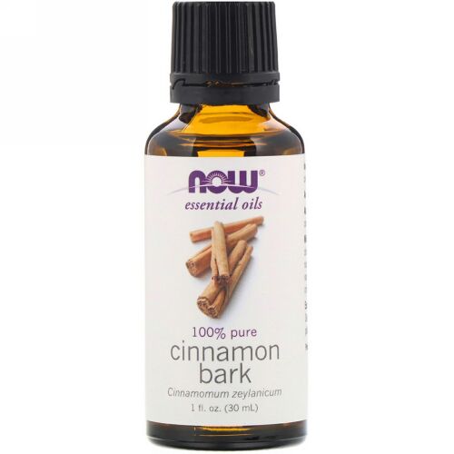 Now Foods, エッセンシャルオイル、シナモン樹皮、30ml（1fl oz）