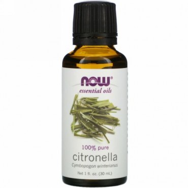 Now Foods, エッセンシャルオイル、シトロネラ、1液量オンス (30 ml)
