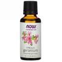 Now Foods, エッセンシャルオイル, ゼラニウム, 1液量オンス (30 ml)