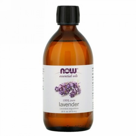Now Foods, エッセンシャルオイル、 100%天然ラベンダー、 16液量オンス (473 ml)