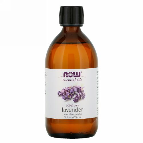Now Foods, エッセンシャルオイル、 100%天然ラベンダー、 16液量オンス (473 ml)