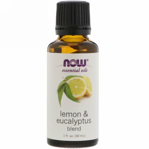 Now Foods, Essential Oils, Lemon & Eucalyptus Blend, 1 fl oz (30 ml)
