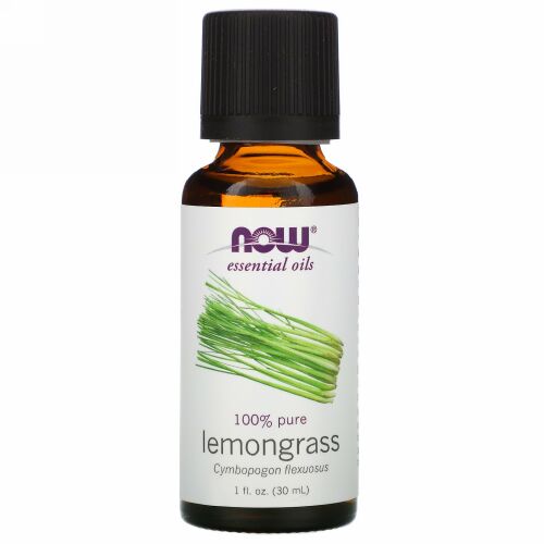 Now Foods, エッセンシャルオイル、レモングラス、1液量オンス(30 ml)