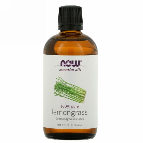 Now Foods, エッセンシャルオイル、レモングラス、118 ml（4 fl oz）