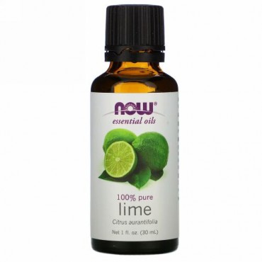 Now Foods, エッセンシャルオイル、ライム、1液量オンス(30 ml)