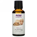 Now Foods, エッセンシャルオイル、 ナツメグ、 1液量オンス (30 ml)