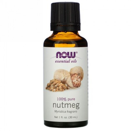 Now Foods, エッセンシャルオイル、 ナツメグ、 1液量オンス (30 ml)