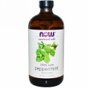 Now Foods, エッセンシャルオイル、ペパーミント、 16液量オンス (473 ml)