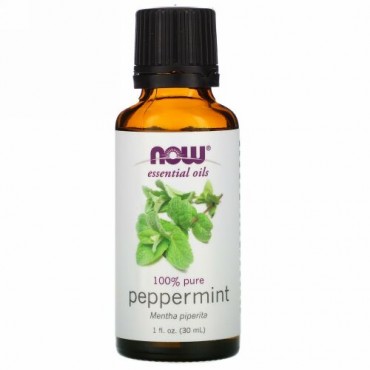 Now Foods, エッセンシャルオイル、ペパーミント、1 fl oz (30 ml)