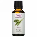 Now Foods, エッセンシャルオイル、セージ、 1液量オンス (30 ml)