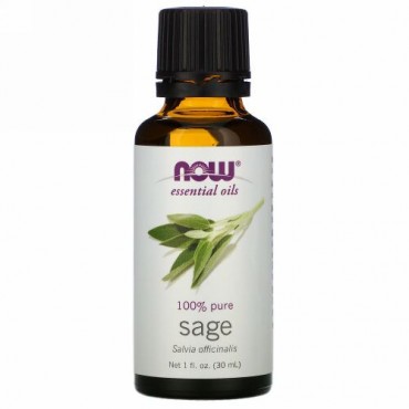 Now Foods, エッセンシャルオイル、セージ、 1液量オンス (30 ml)