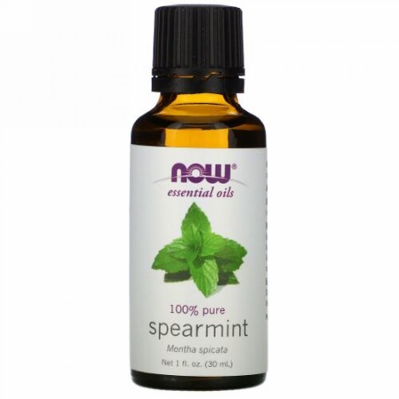 Now Foods, エッセンシャルオイル、 スペアミント、 1液状オンス (30 ml)