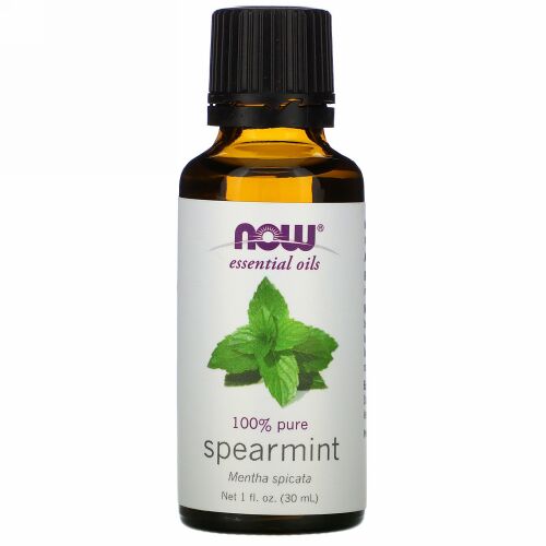 Now Foods, エッセンシャルオイル、 スペアミント、 1液状オンス (30 ml)