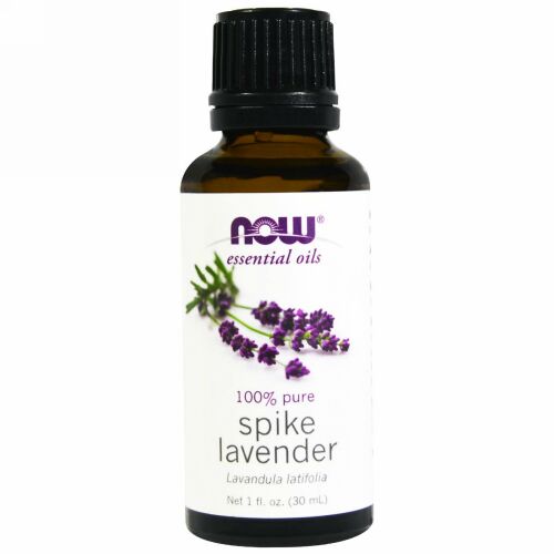 Now Foods, エッセンシャルオイル、スパイク・ラベンダー、1 fl oz (30 ml)